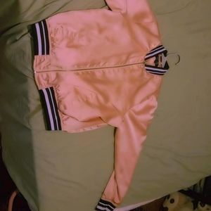 Vintage Light Pink Varsity Jacket
